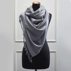 Πασμίνα Μονόχρωμη Αιγαίον Anthracite